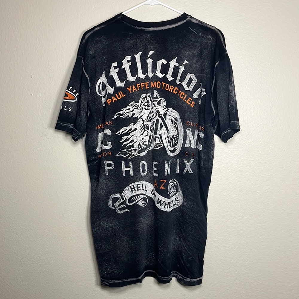 NWT Affliction Paul Yaffe men’s T-shirt - Picture 2 of 8